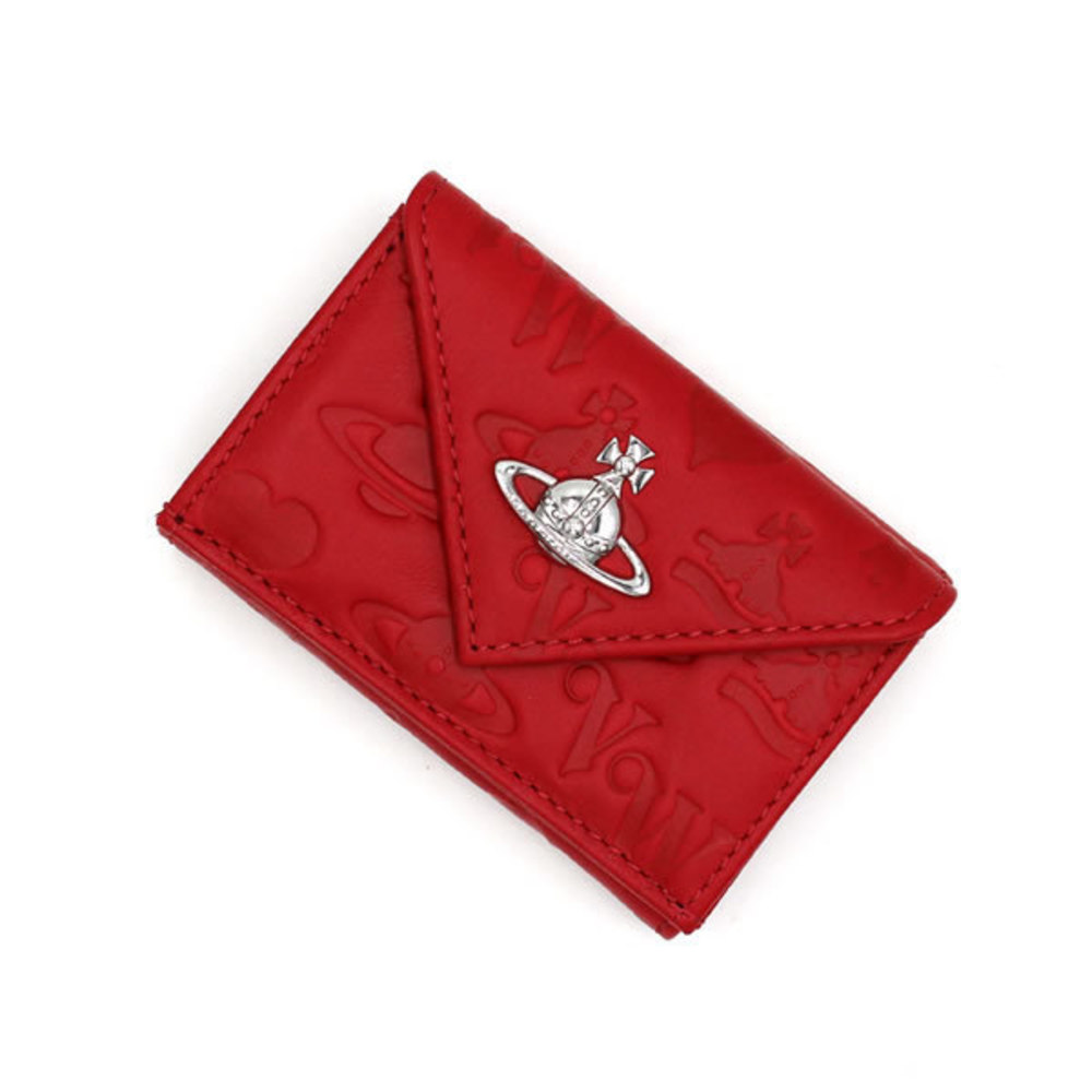 Vivienne Westwood Trifold Wallet Folding JEAN ENVELOPE BILLFOLD Red